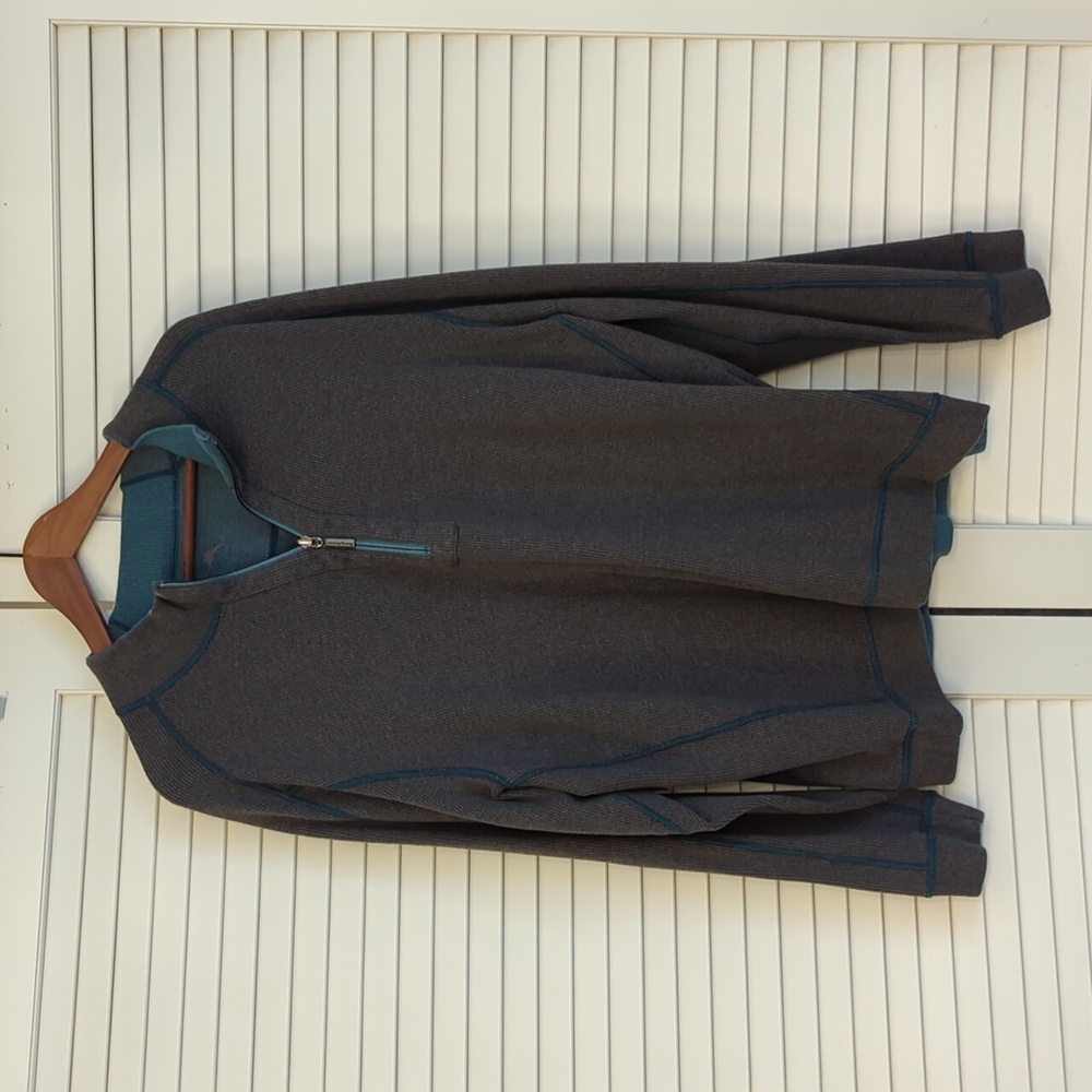 Tommy Bahama Men's Reversible Grey/Blue Pullover Sweater! Size XXL